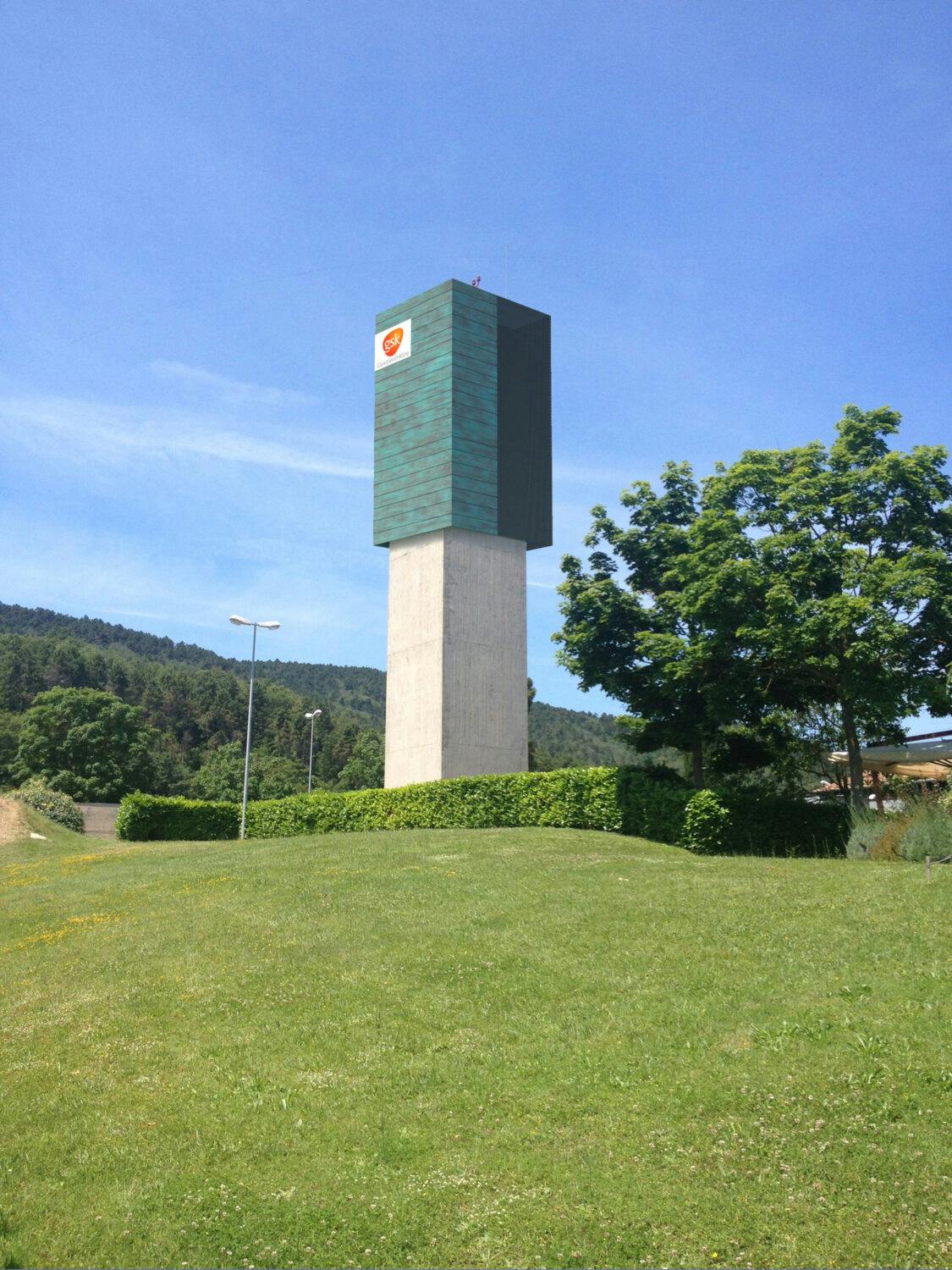 Torre piezometrica dello Stabilimento G.S.K. di Rosia